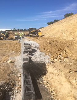 Retaining Wall Construction at Interchange 55 Logistics Park Retaining Wall Construction at Interchange 55 Logistics Park