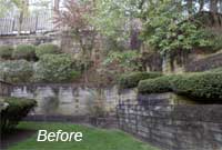 Retaining Wall Before Retaining Wall Before
